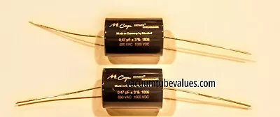 TWO Mundorf MCap Supreme Silver Gold Oil Capacitor 0.47uf 0.47 .47 Uf 1000VDC • $89.95