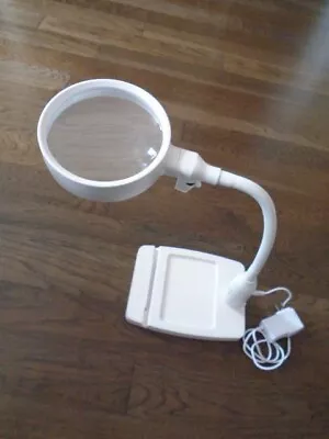 IMagniphy - 8X Desk Magnifier W/LED Light - Desktop Magnifying Glass - White NIB • $27.50