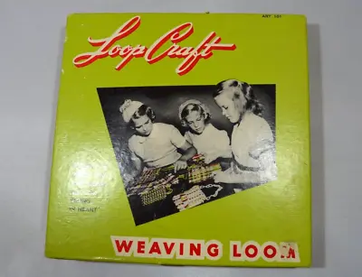 Vintage Nelly Bee Products Loop Craft Weaving Metal Loom With Original Box • $10
