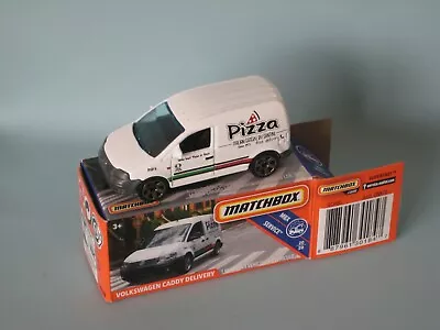 Matchbox VW Volkswagen Caddy Van Pizza Toy Model Car 68mm Delivery Boxed PG J • £14.99