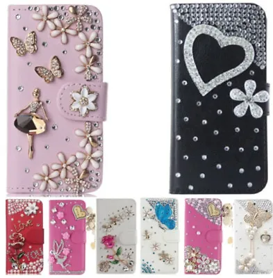 For ZTE Blade Vantage 2/Quest 5 Z3351S CASE Leather Bling Stand Cover + Strap • $9.99