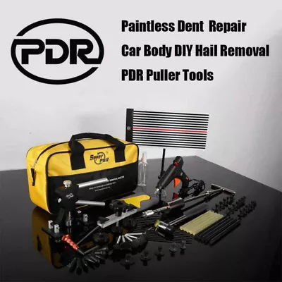 £59 • Buy PDR Tool Kit Dent Puller Car Body Paintless Hail Removal Glue Gun LED Line Board