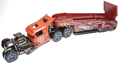 2021 Hot Wheels Rat Rig Transport Hauler Brown 7  Diecast Semi Tractor Trailer • $14.99