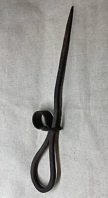 Antique Blacksmith Forged Primitive Iron Miner's Sticking Tommy Candle Holder • $99