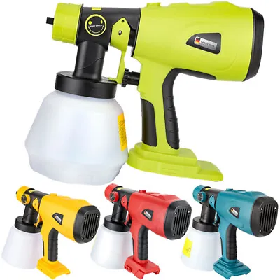 Cordless Paint Sprayer For Mil-waukee/Dewalt/Ryobi/Makita 18V Lithium Battery US • $56.53