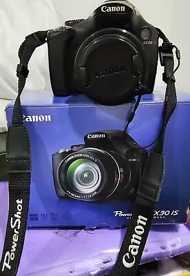 Canon PowerShot SX30 IS 14.1MP Digital Camera - Black • £75