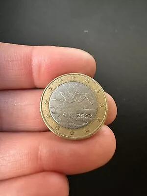 1 Euro Coin 2002 Whopper Swan Finland's National Bird • £7.99
