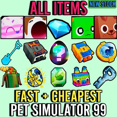 Pet Simulator 99 (PS99) - ALL ITEMS ⭐️ (Gems/Enchants/Huge Pets/Charms) ✅ Cheap • $1.47