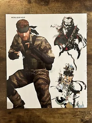 Rare Metal Gear Solid Subsistence Ps2 Playstation Game Poster For Collectors • $49.99