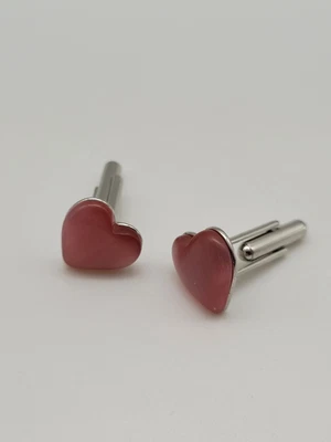 £3 • Buy Heart Novelty Cufflinks Mens Silver Tone