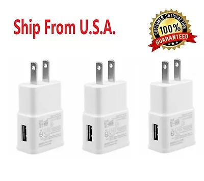 3-Pack 2AMP USB POWER ADAPTER WALL CHARGER For Universal SAMSUNG LG IPHONE • $7.99