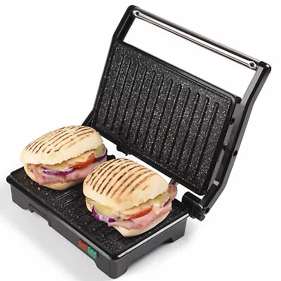 Salter Health Grill Panini Press 2in1 Sandwich Toaster Fold-Out Tabletop Grill • £26.99