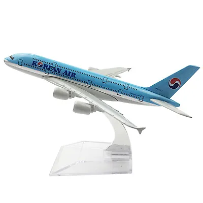 1:400 Diecast Korean Air A380 Alloy Airplane Aircraft Plane Model With Stand A • $10.89