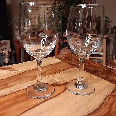 Whole Bottle Giant Clear Wine Glasses Pair 750 Ml 25.4 Oz Oversize Huge Novelty • $24.95
