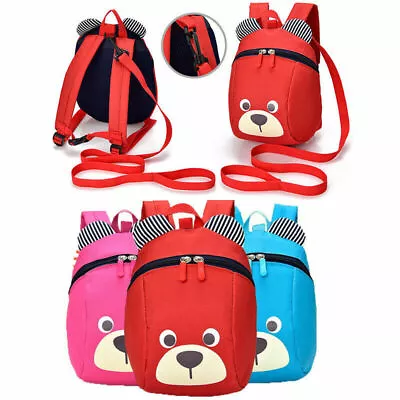 £7.88 • Buy Kids Baby Toddler Walking Safety Harness Backpack Security Strap Bag With Reins