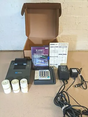 VERIFONE Receipt Printer 250 + RBS LYNK CC Reader W/ Power Supplies + ICVERIFY  • $50.96