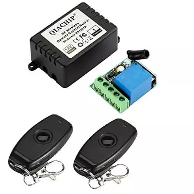 QIACHIP DC 12V 1CH 433Mhz RF Wireless Relay Remote Control Light Momentary Sw... • $18.99