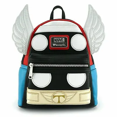 Marvel Avengers Thor PU Leather Backpack School Handbag Travel Shoulder Bag Gift • $35.59