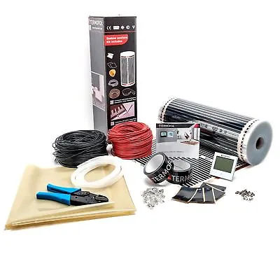 Underfloor Heating Film Kit Infrared Hot Mat Laminate Solid Floor 3m² 220W • £117.80