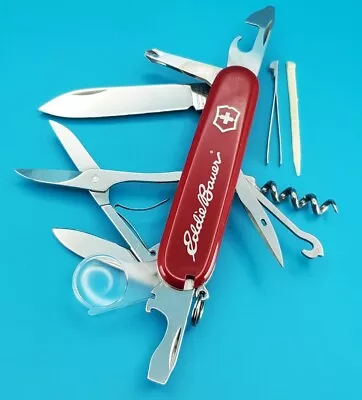 Victorinox Explorer Red Swiss Army Knife W/ Magnifying Glass! EDDIE BAUER! • $42.49