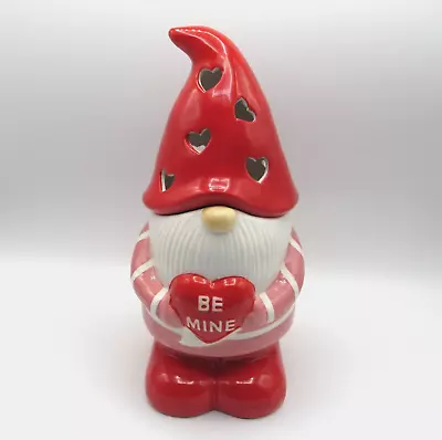 Miss Valentine Be Mine Led Light Up Gnome Canister Cookie Jar Valentine's Day Ne • $49.97