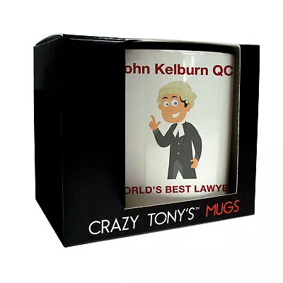 Personalised Gift For Male Lawyers Lawyer Mug Crazy Tony's Fun Lawyer Present • £11.94