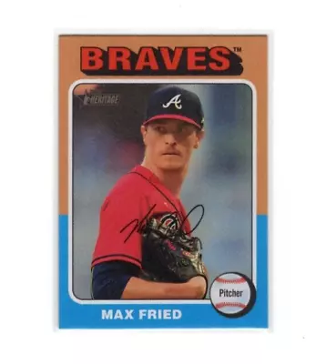 2024 Topps Heritage #268 Max Fried Flip Stock Reverse Stock /5 • $23.99