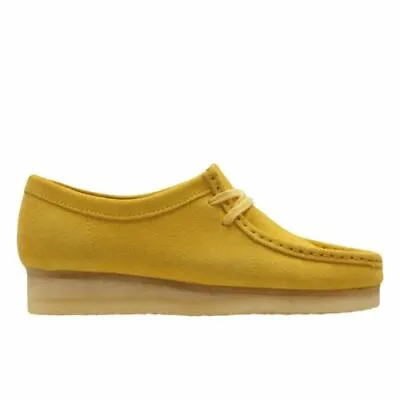 £74.99 • Buy Clarks Originals Ladies Yellow Wallabee Suede Leather Casual Crepe Sole Shoes
