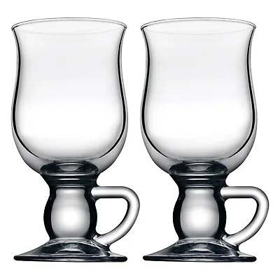 Pasabahce Irish Coffee  Hot Chocolate Glass 270ml Latte Mugs Gift Set Of 2/4/6 • £7.99