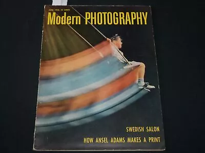 1950 June Modern Photography Magazine - How Ansel Adams Makes A Print - Pb 2745 • $49.99