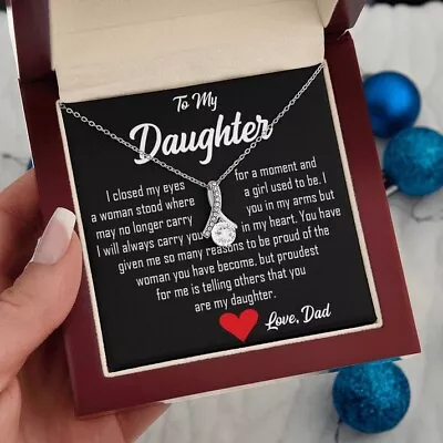 To My Daughter Alluring Beauty Necklace Love And Guidance Necklace From Dad • $19.99