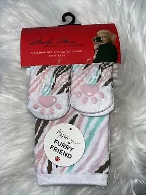 Marilyn Monroe Matching Pet & Owner Crew Cut Socks Womens O/S Dog Animal Print. • $4