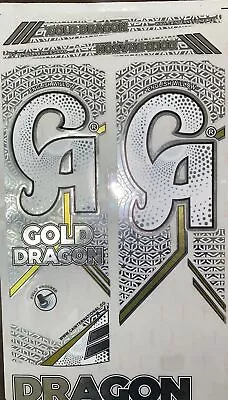 CA Gold-DRAGON Cricket Bat Sticker CHROME Finish. • £11