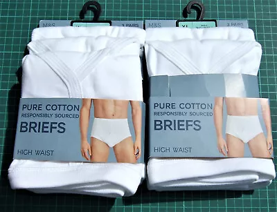 5 Pairs Of New Marks & Spencer  XL Mens Pure Cotton Briefs • £26