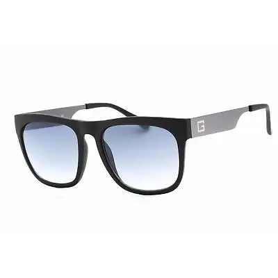 Guess Factory Men's Sunglasses Matte Black Frame Gradient Blue Lens GF0188 02W • $24.79