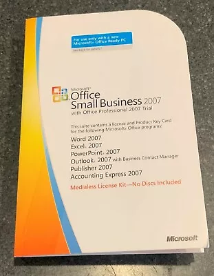 Microsoft Office Small Business 2007 (No Disc Included) • $50