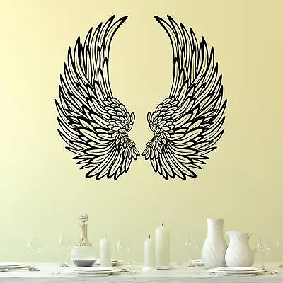 £20.49 • Buy Decorative Angel Wings Wall Sticker Decal Transfer Bedroom Home Matt Vinyl UK