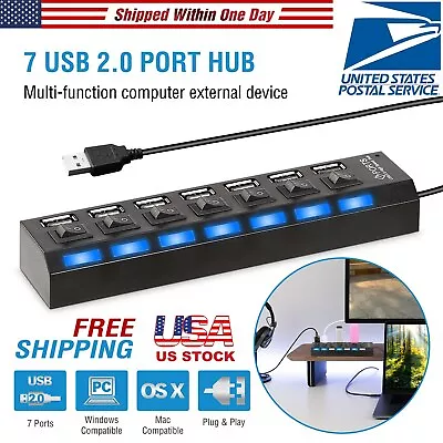 Smart Multi Port USB Station HUB High Speed Desktop Fast Charging Charger • $9.33