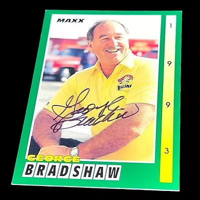 George Bradshaw #127 Autographed VINTAGE 1993 MAXX WINSTON CUP NASCAR Card • $6.09