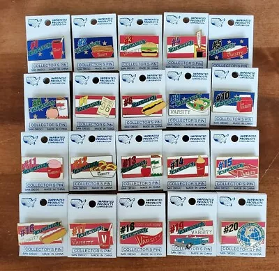 Varsity Restaurant Atlanta Iconic 20 Piece Pin Set.  Limited 1/20. Rare Complete • $59.95