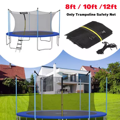 Safety Net Enclosure Breathable Trampoline Net Safety Mesh For Outdoor 8/10/12FT • $39.99