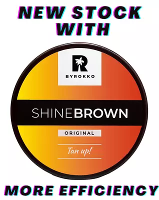 ORIGINAL BYROKKO Shine Brown Premium Tan Accelerator Cream (190ml) (Verified) • £16.99