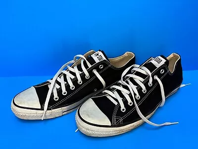 Vintage Converse All Star Chuck Taylor Tennis Shoes In Black ~ USA Men’s 12 • $60