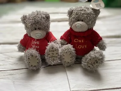 Me To You X2 Tatty Teddy Bear 15cm & 16cm I Love You One I Love Carte Blanche • £4.99