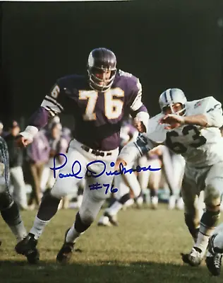 PAUL DICKSON  Minnesota Vikings Original PPE Signed 8x10 Photo #2 - W/COA • $13.49