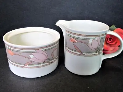 Mikasa Coc02 Intaglio Meadow Sun Creamer & Sugar Bowl Japan • $15