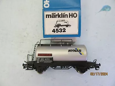 HO - Marklin 4532 Tank Car NYNAS  BRANDFARLIGT  Of The SJ - LNIB • $25