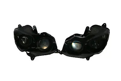 #1700 Headlights Kawasaki ZX14R ZZR1400 2006-2011 Smoke CFP-1043-5 • $181.13