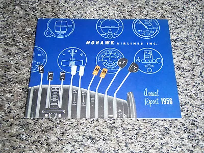 Old 1956 Mohawk Airlines Annual Report • $35