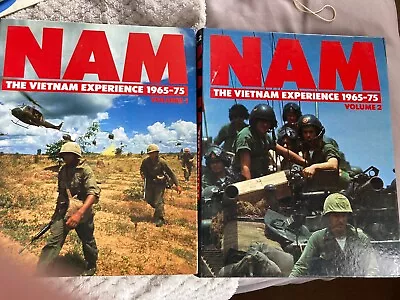 NAM The Vietnam Experience 1965-75 19 Magazines In 2 Binders Volume 1 & 2 ORBIS • £44.99